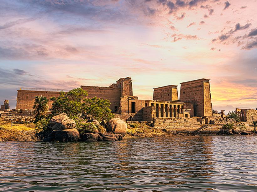 Explore Egyptian mythology at the ancient temple of Philae, a surviving monument to the gods