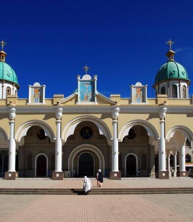 Bole Medhane Alem Cathedral in Addis Ababa Ethiopia