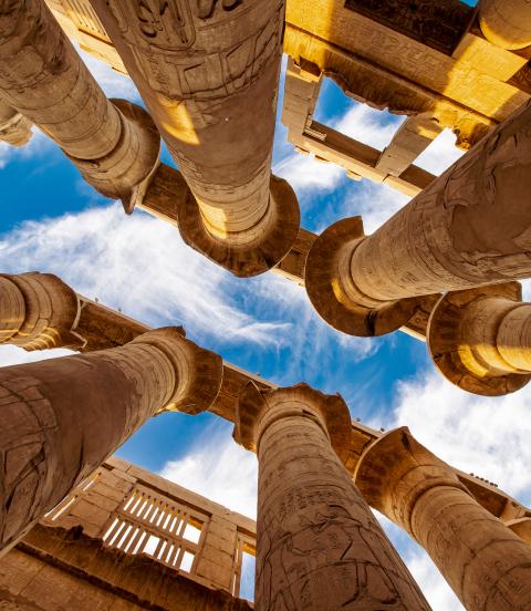 Hypostyle Hall in the Precinct of Amun Re at Temple of Karnak - Luxor