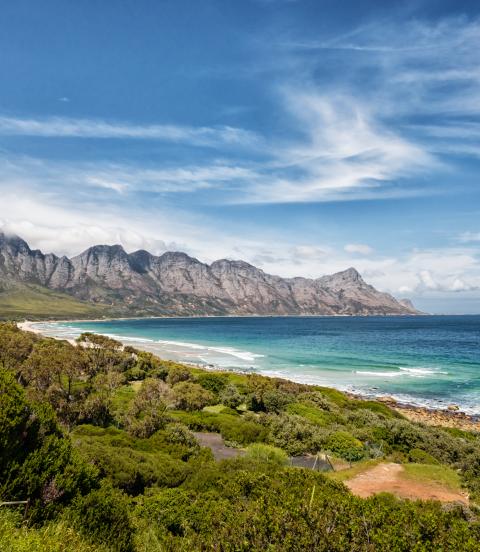 Coastline in South Africa on the Garden Route