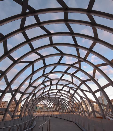 Famous Webb Bridge in Melbourne, Victoria, Australia