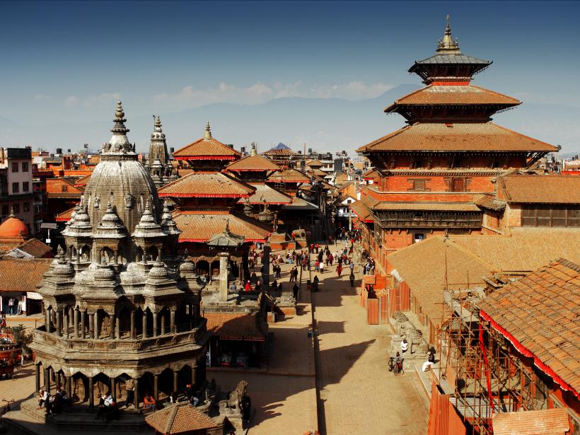 medieval architecture of Durbar Square in Kathamandu