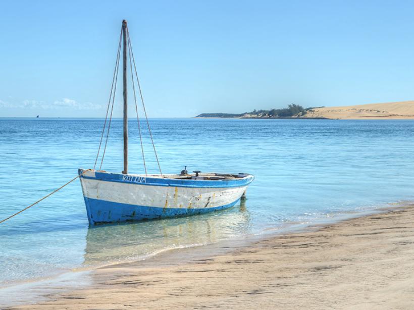 Sail the still waters surrounding Bazaruto Island for a glimpse of stunning sea life