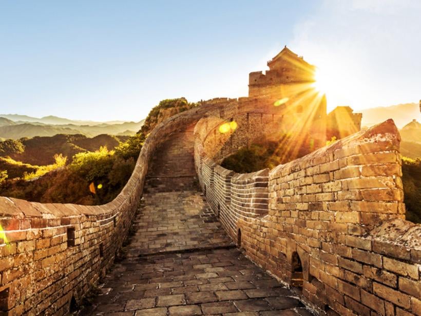 Take a step through history while walking on The Great Wall of China, one of the seven wonders of the world