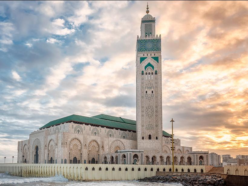 Wander the halls of the Hassan II Mosque, a picturesque figure of Casablanca
